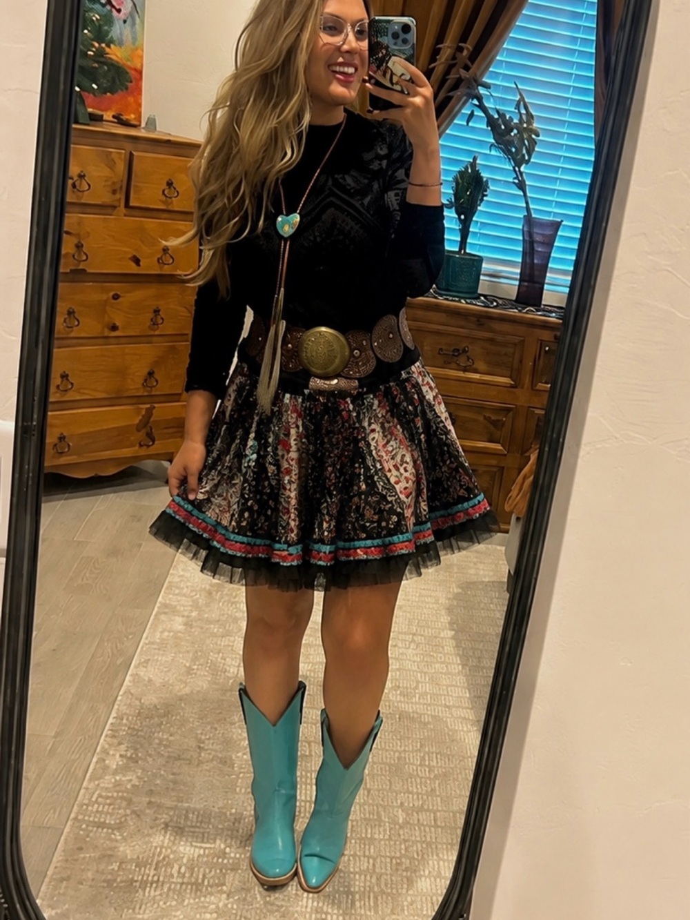 Double D ranch skirt size small
